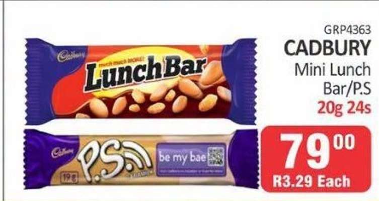 CADBURY Mini Lunch Bar/P.S