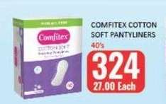 COMFITEX COTTON SOFT PANTYLINERS 40's