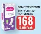 COMFITEX COTTON SOFT SCENTED PANTYLINERS