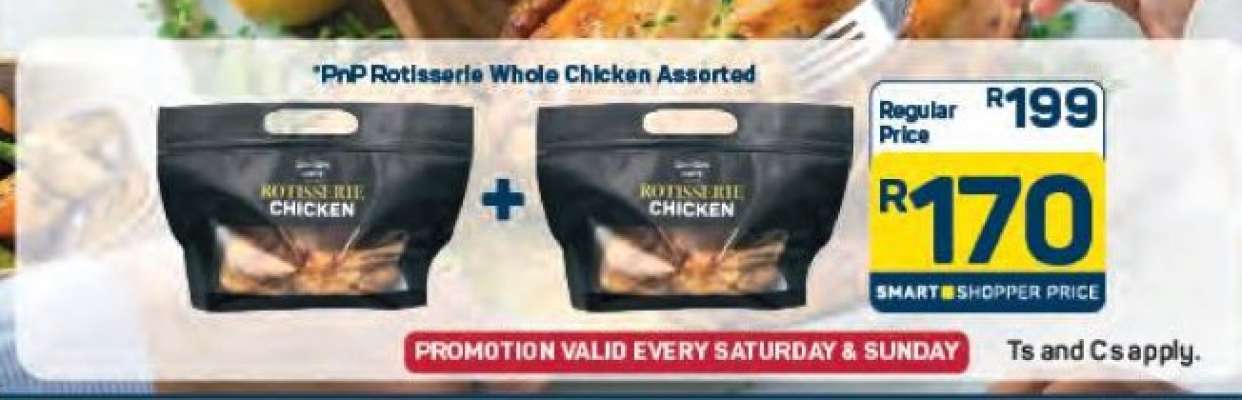 PnP Rotisserie Whole Chicken Assorted
