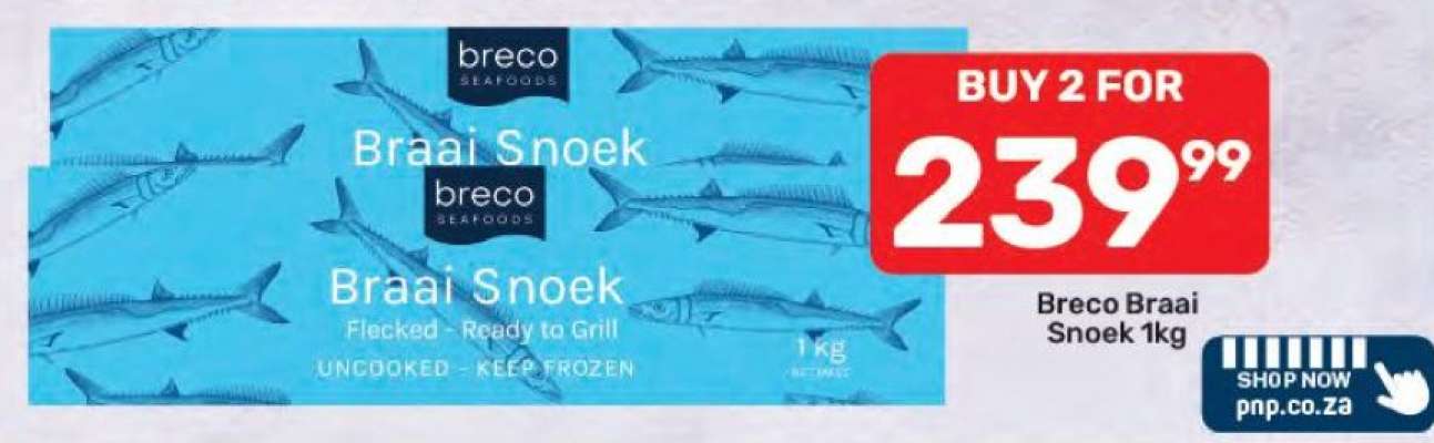 Breco Braai Snoek 1kg