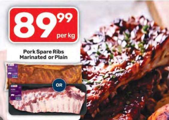 Pork Spare Ribs Marinated or Plain