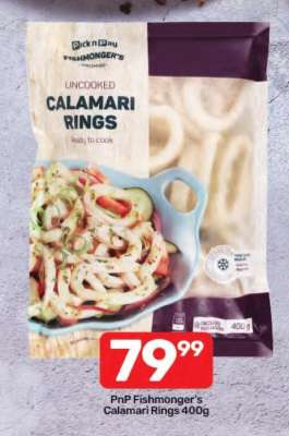 PnP Fishmonger's Calamari Rings 400g