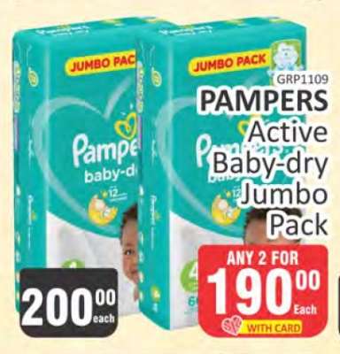 Pampers Active Baby-dry Jumbo Pack