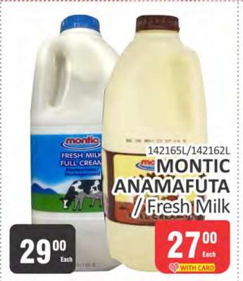 MONTIC ANAMAFUTA Fresh Milk