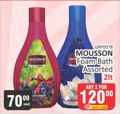 Mousson Foam Bath Assorted