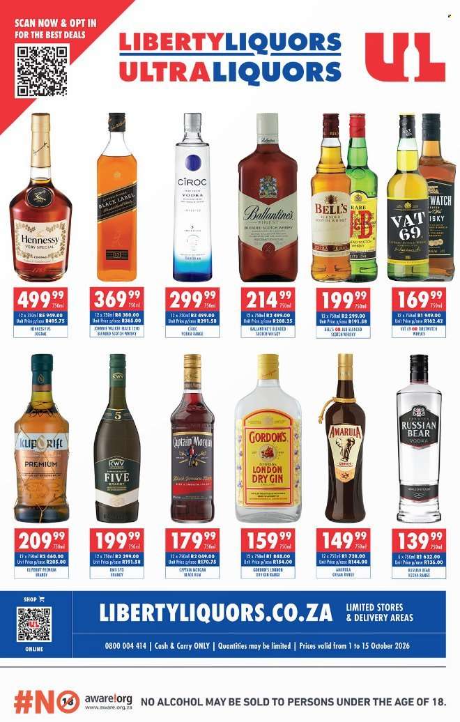 Liberty Liquors catalogue  - 01/10/2026 - 15/10/2026.