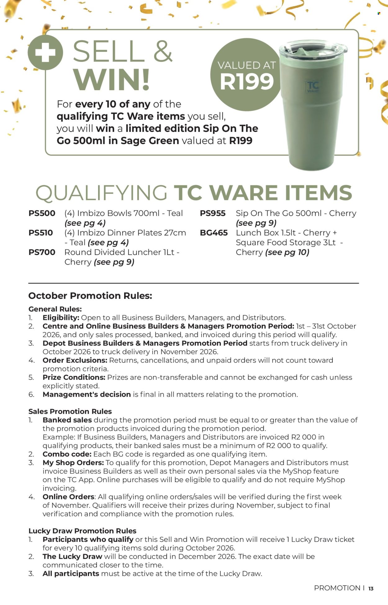 Table Charm Direct specials - 01/10/2026 - 31/10/2026. Page 13