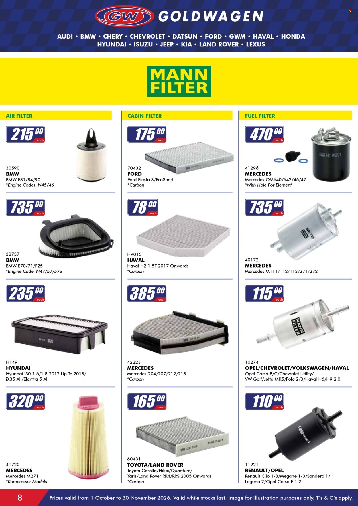 Goldwagen specials - 01/10/2026 - 30/11/2026. Page 8