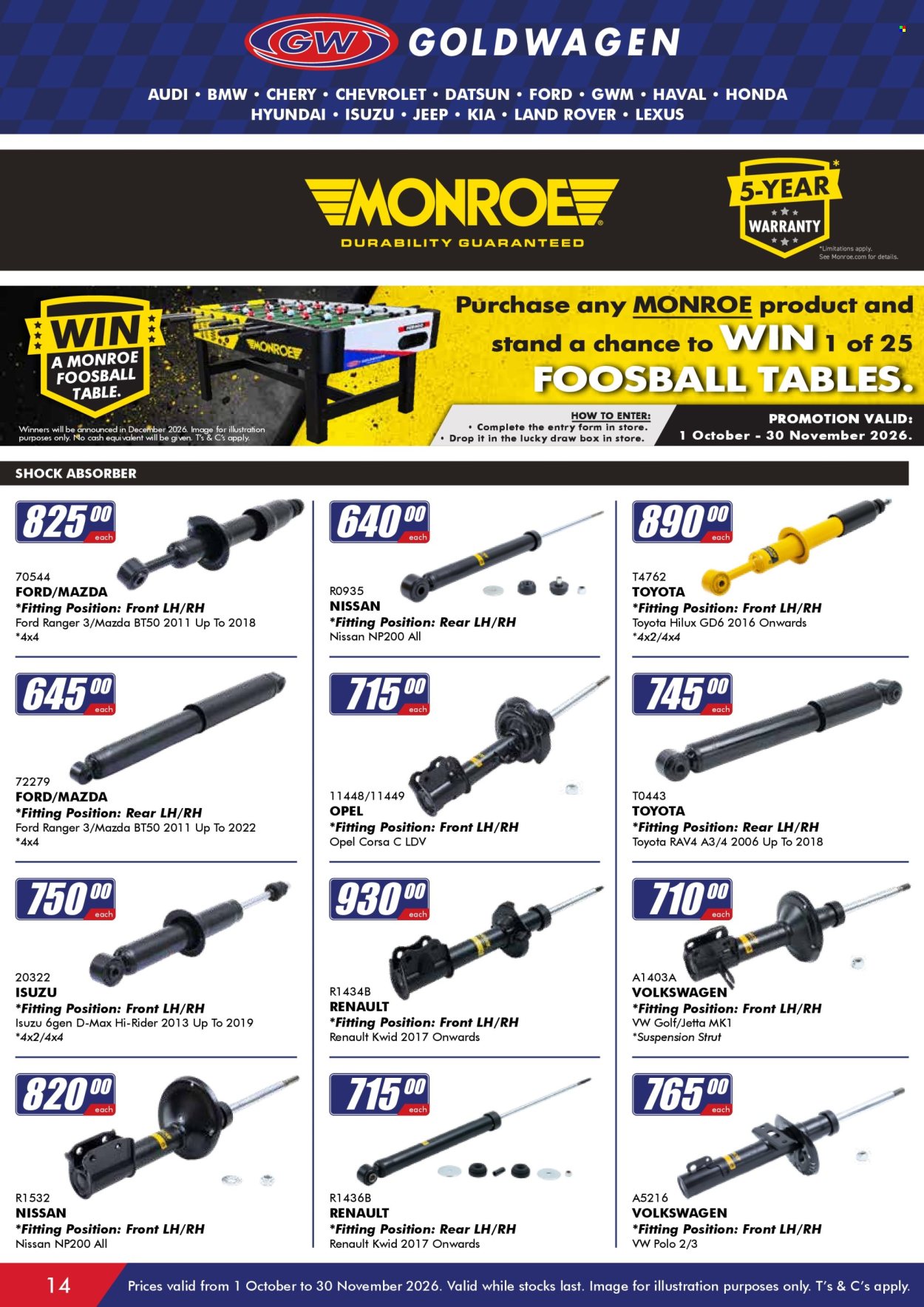 Goldwagen specials - 01/10/2026 - 30/11/2026. Page 14