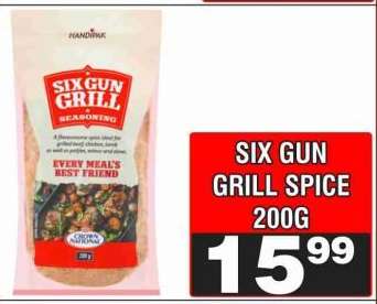 SIX GUN GRILL SPICE 200G