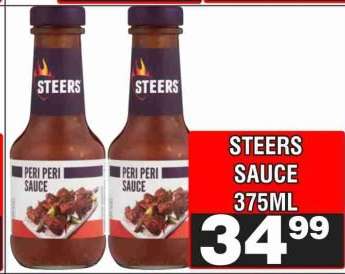 STEERS SAUCE 375ML
