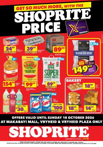 Shoprite catalogue  - 05/10/2026 - 18/10/2026.