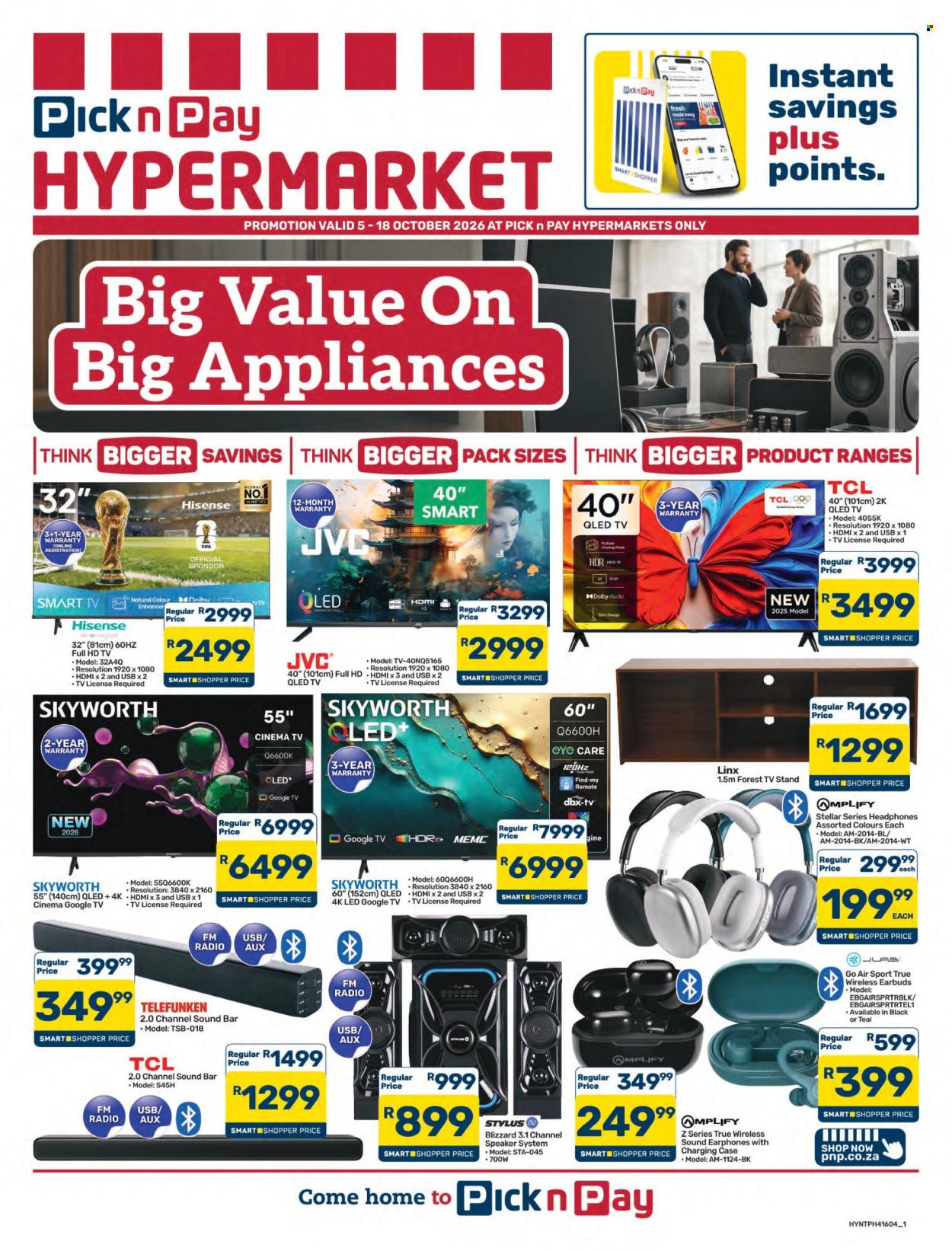 Pick n Pay Hypermarket specials - 05/10/2026 - 18/10/2026. Page 1