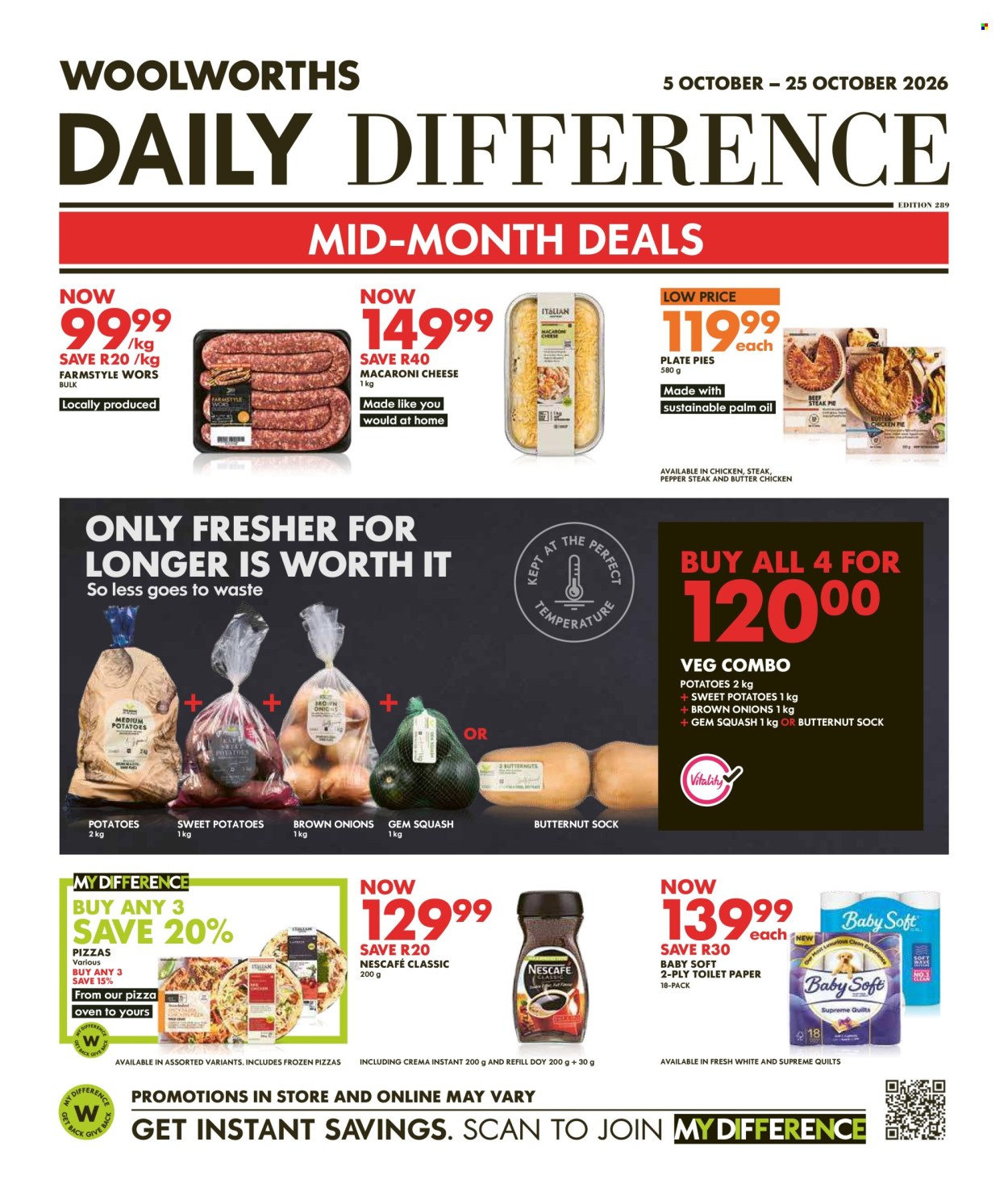 Woolworths specials - 05/10/2026 - 25/10/2026. Page 1