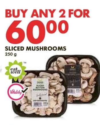 Sliced Mushrooms