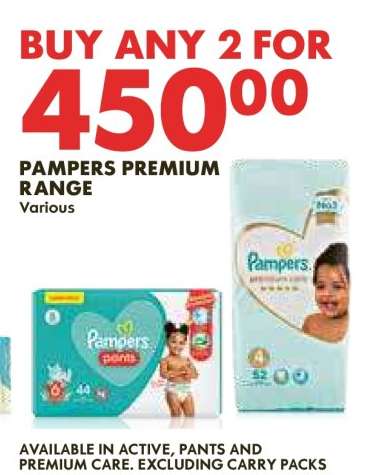 Pampers Premium Range