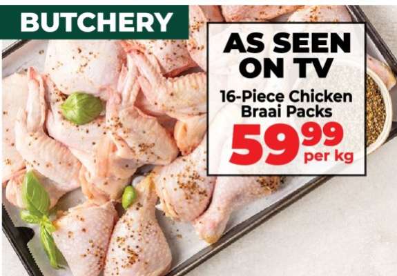 16 Piece Chicken Braai Packs