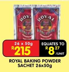ROYAL BAKING POWDER SACHET 26x50g