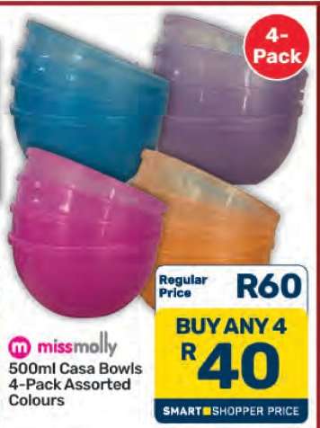 miss molly 500ml Casa Bowls 4-Pack