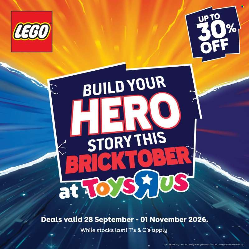 Toys R Us catalogue  - 28/09/2026 - 01/11/2026.