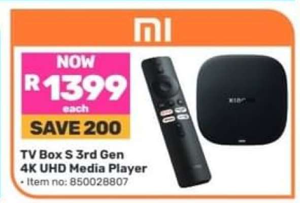 TV Box S 3rd Gen 4K UHD Media Player