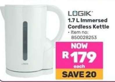 LOGIK 1.7 L Immersed Cordless Kettle