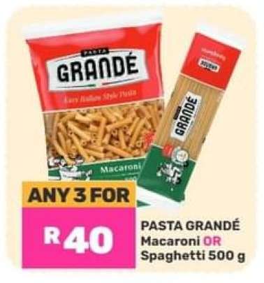 Pasta Grandé Macaroni OR Spaghetti