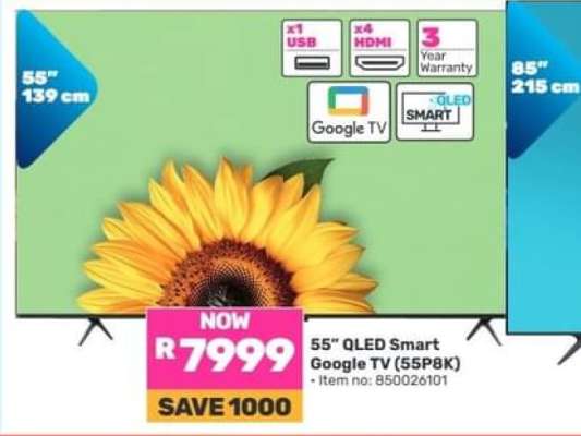 55" QLED Smart Google TV (55P8K)