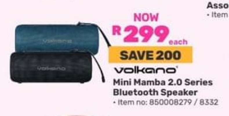 Volkano Mini Mamba 2.0 Series Bluetooth Speaker
