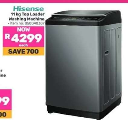 Hisense 11 kg Top Loader Washing Machine