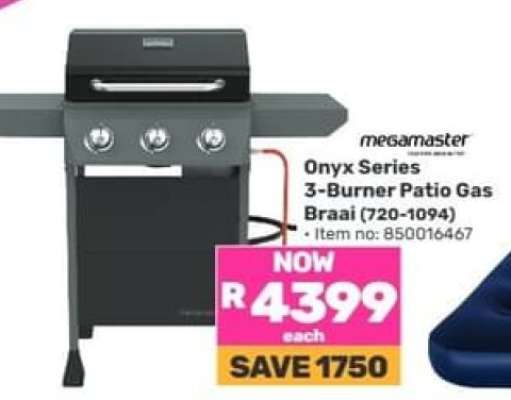 Onyx Series 3-Burner Patio Gas Braai