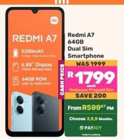 Redmi A7 64GB Dual Sim Smartphone