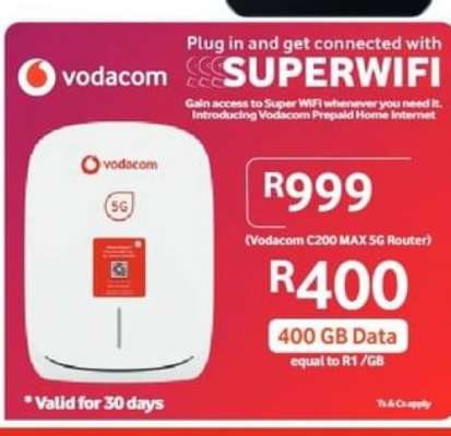 Vodacom C200 MAX 5G Router