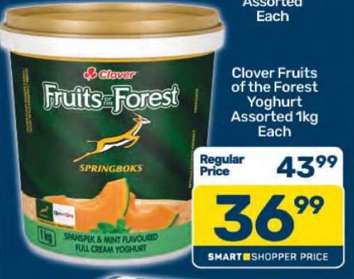 Clover Fruits of the Forest Yoghurt Assorted 1kg Each