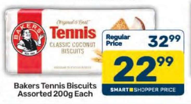 Bakers Tennis Biscuits Assorted-200g Each