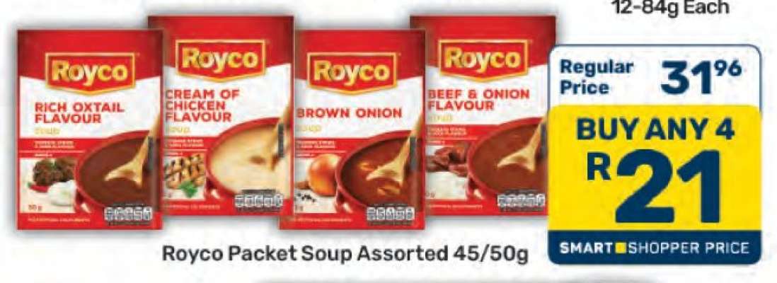 Royco Packet Soup Assorted 45/50g