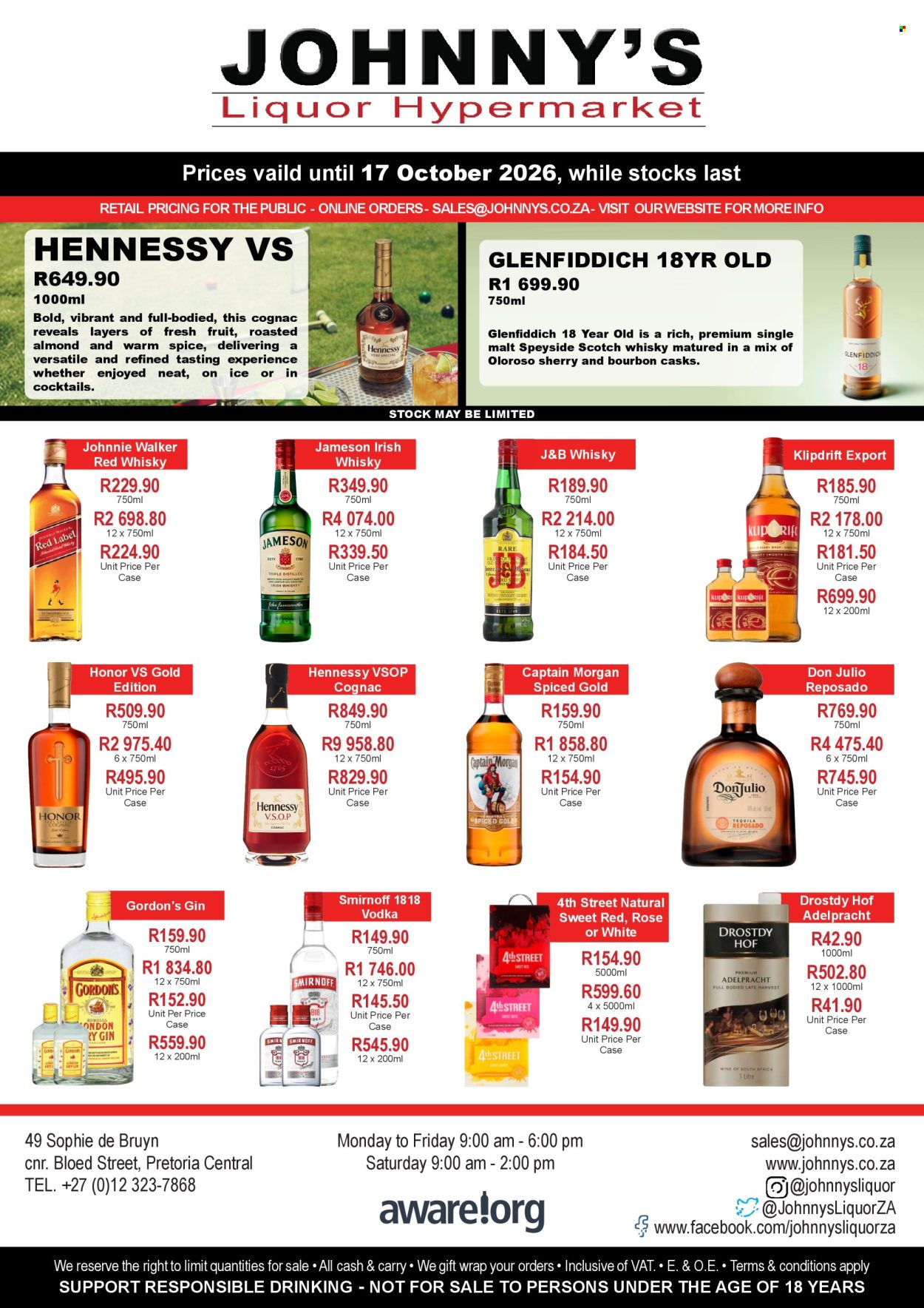 Johnny's Liquor Hypermarket specials - 07/10/2026 - 17/10/2026. Page 1