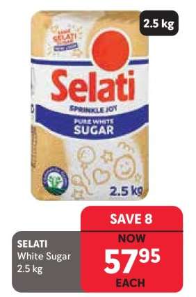 Selati White Sugar 2.5 kg