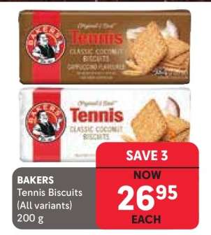 BAKERS Tennis Biscuits (All variants)
