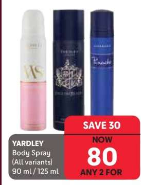 Yardley Body Spray
