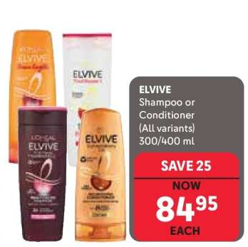 Elvive Shampoo or Conditioner