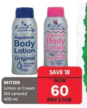 REITZER Lotion or Cream