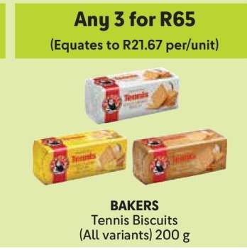 Bakers Tennis Biscuits