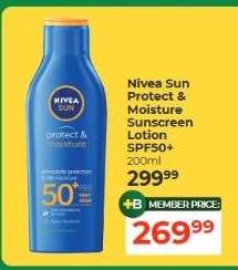Nivea Sun Protect & Moisture Sunscreen Lotion SPF50+