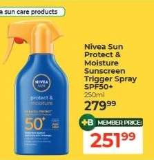 Nivea Sun Protect & Moisture Sunscreen Trigger Spray SPF50+