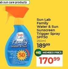 Sun Lab Family Water & Sun Sunscreen Trigger Spray SPF50