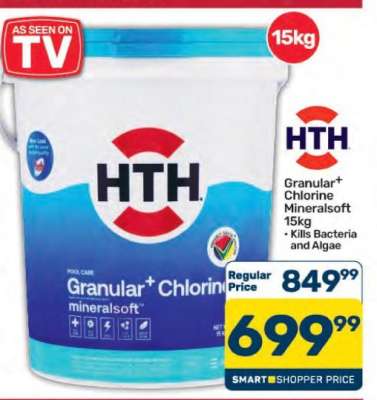 HTH Granular+ Chlorine Mineralsoft 15kg