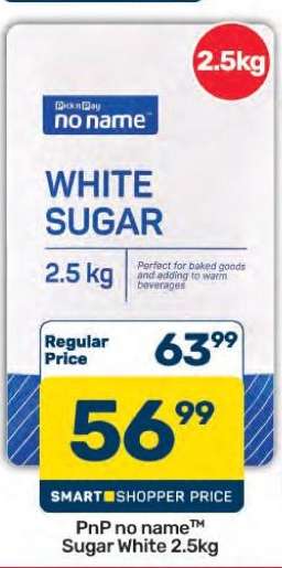 PnP no name™ Sugar White 2.5kg