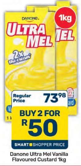 Danone Ultra Mel Vanilla Flavoured Custard 1kg